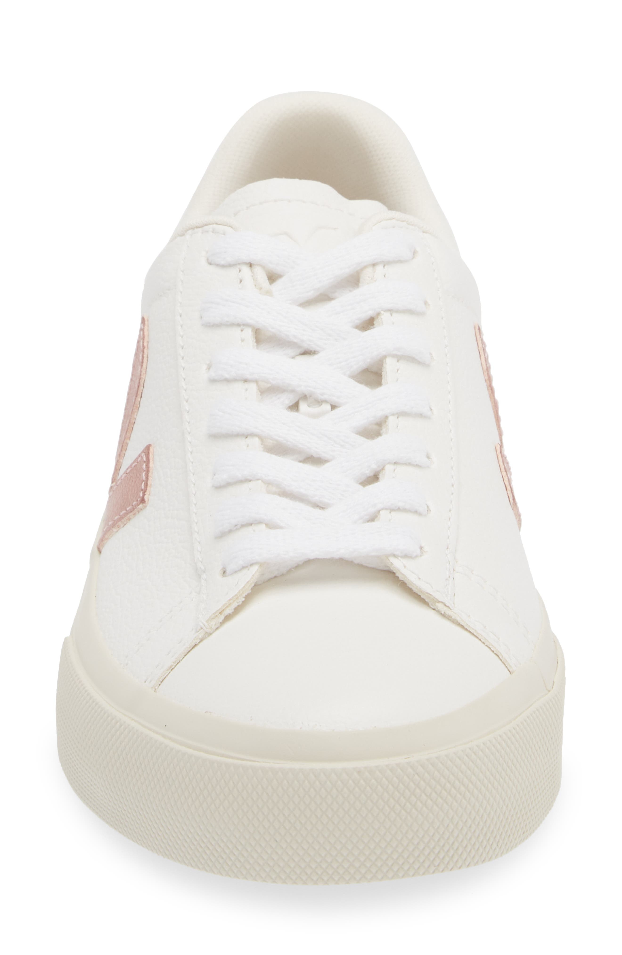 Veja Campo Chrome Free Leather Sneaker in Extra-White Nacre at Nordstrom - 4