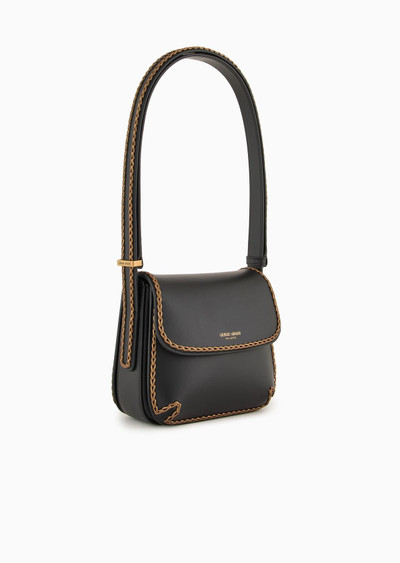 GIORGIO ARMANI La Prima leather bag with threading outlook