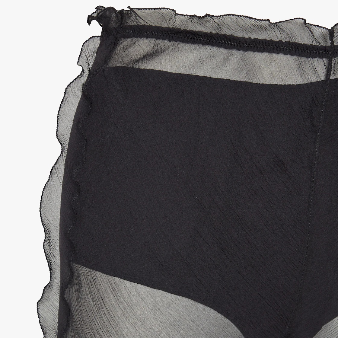 Black chiffon pants - 3