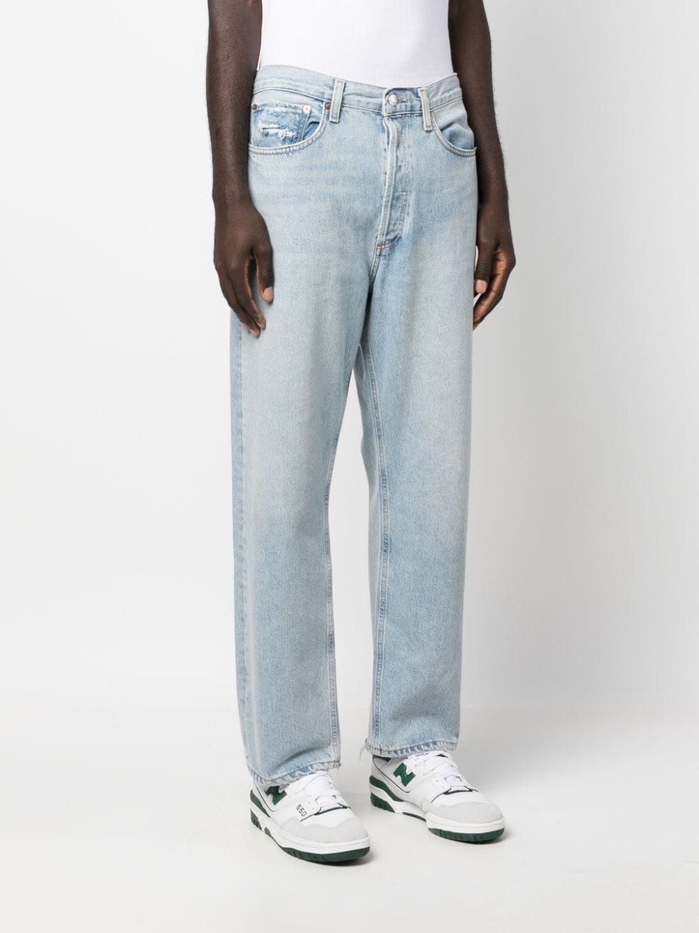 straight-leg mid-rise jeans - 3