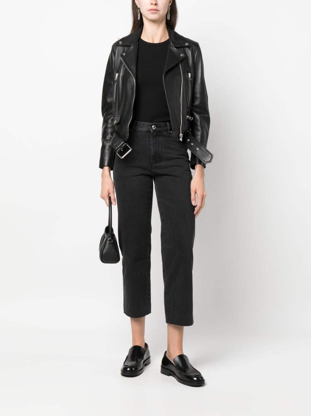 mid-rise cropped jeans - 2