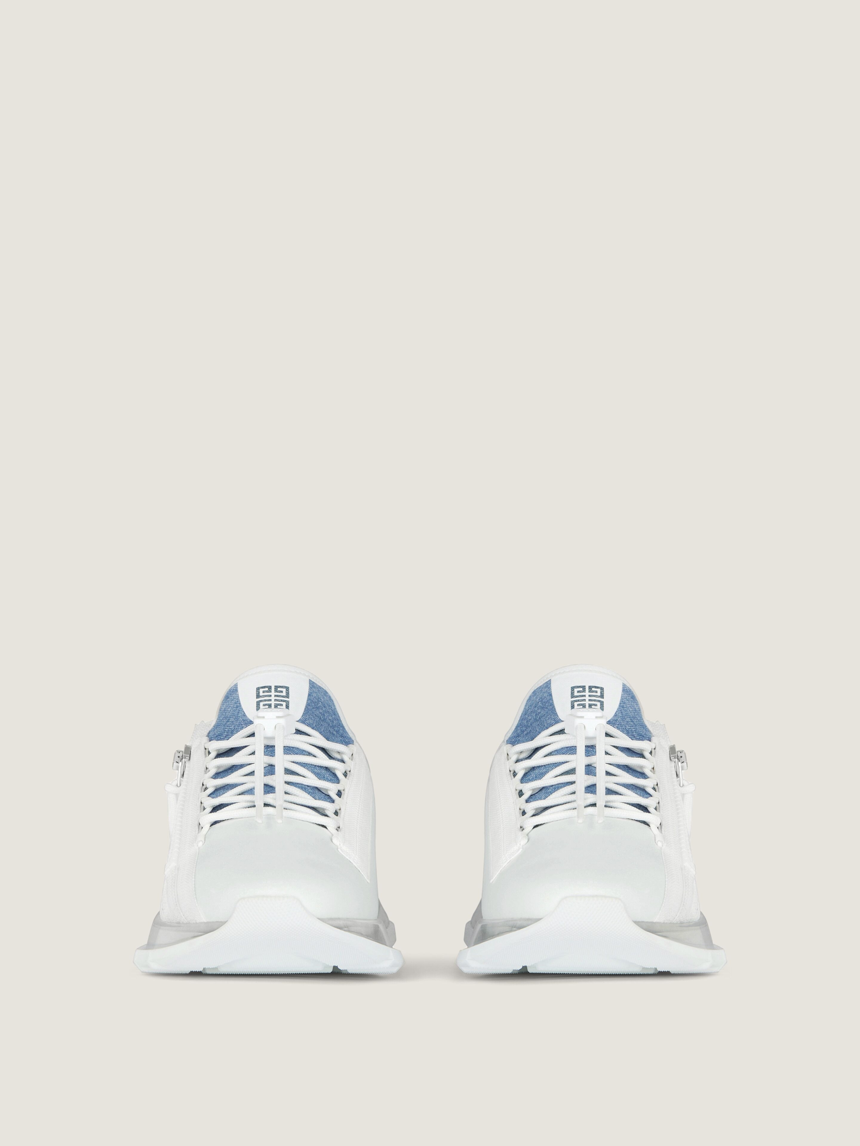 SPECTRE RUNNER SNEAKERS IN SYNTHETIC LEATHER AND DENIM - 2