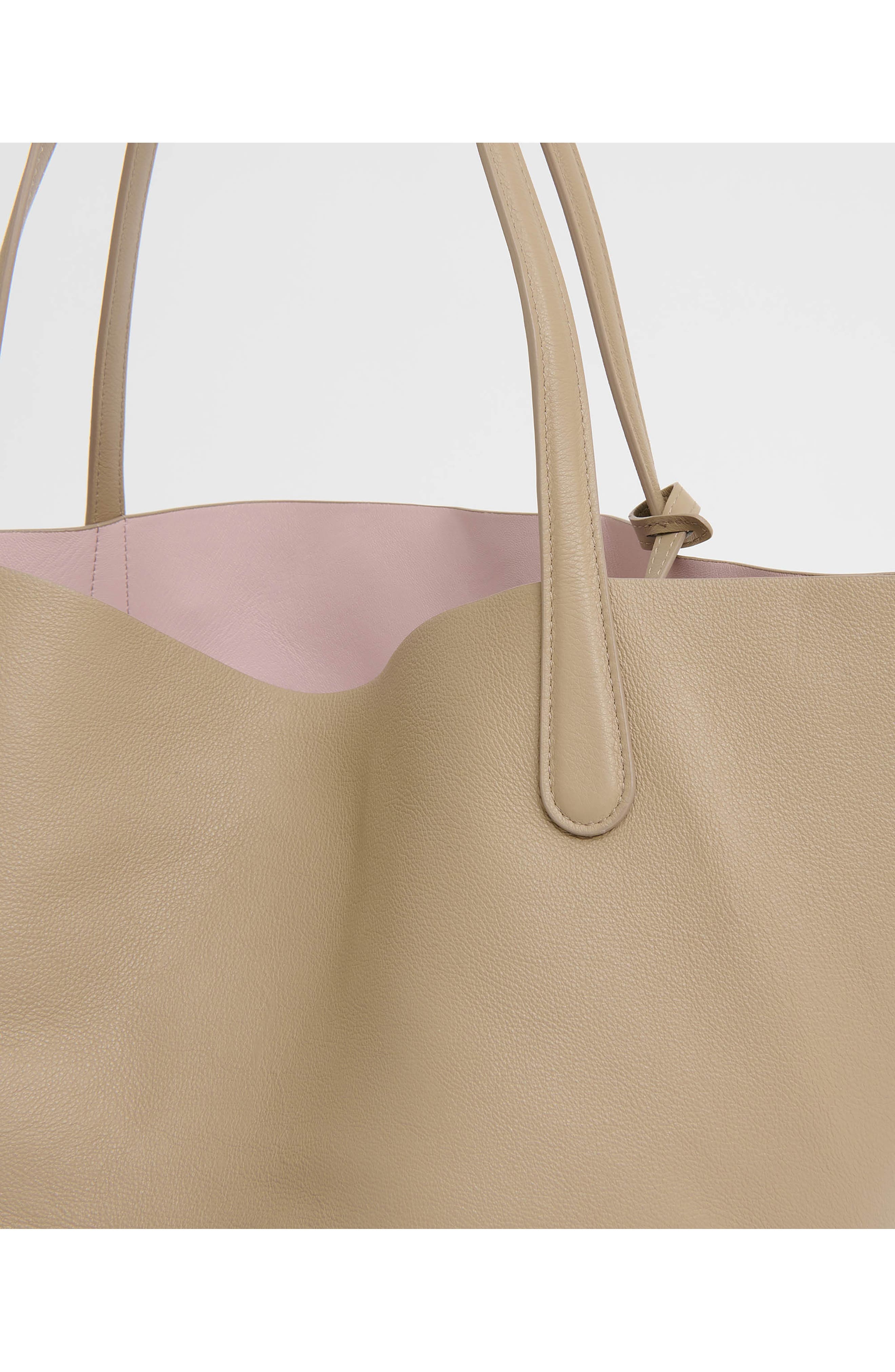 Mansur Gavriel Everyday Soft Leather Tote in Warm Grey/Orchidea at Nordstrom - 4