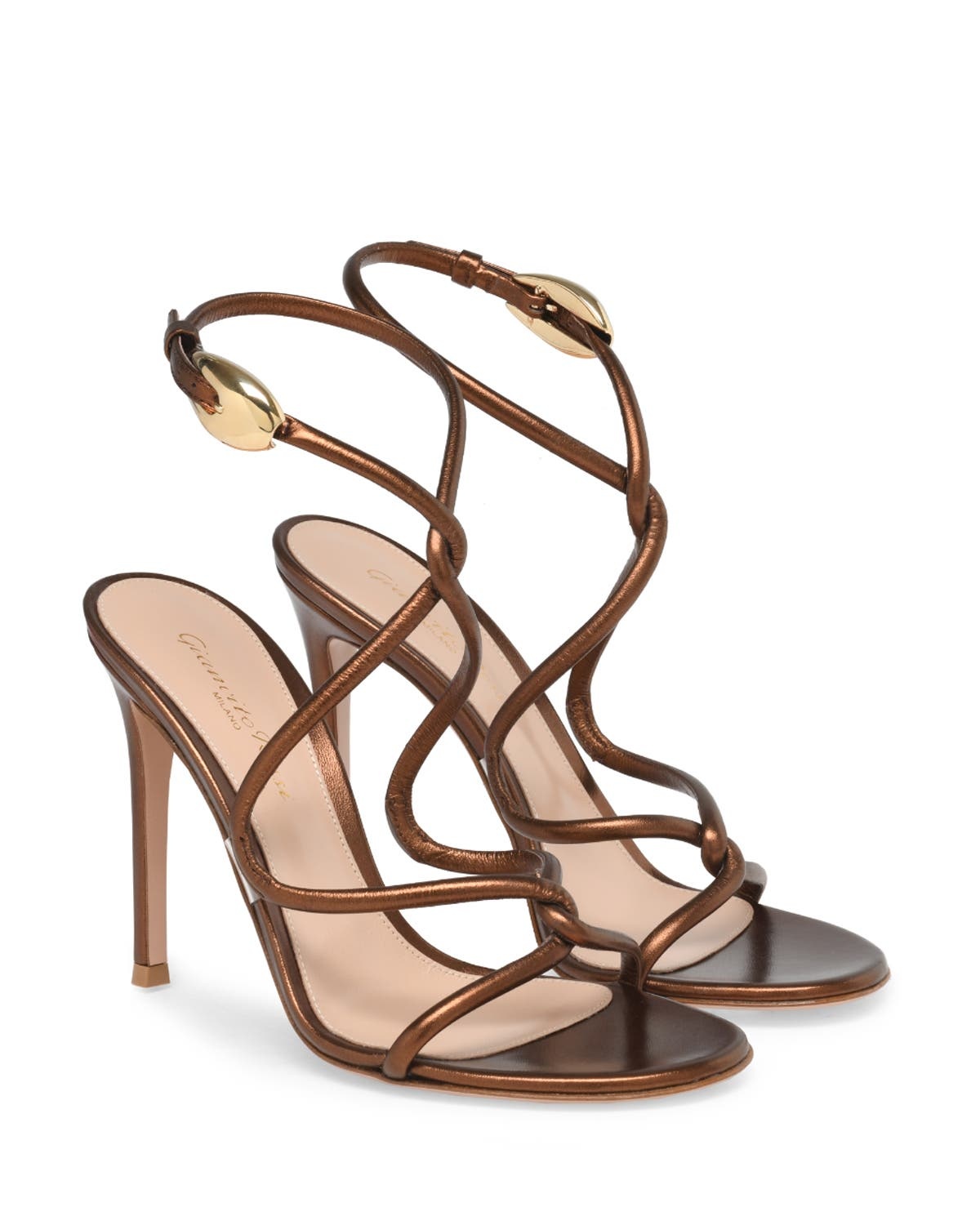 Gianvito Rossi Black Mamba Sandals in Brown Nappa at Nordstrom - 2