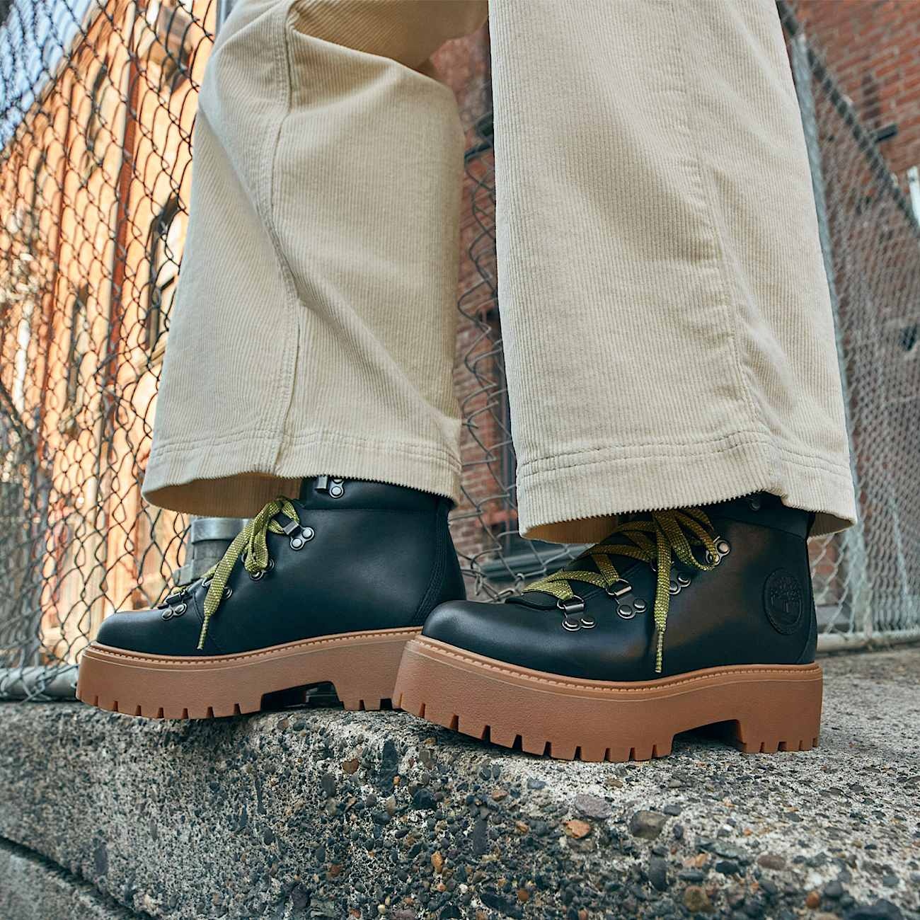 Women's Stone Street Mid Lace-Up Platform Hiker - 5