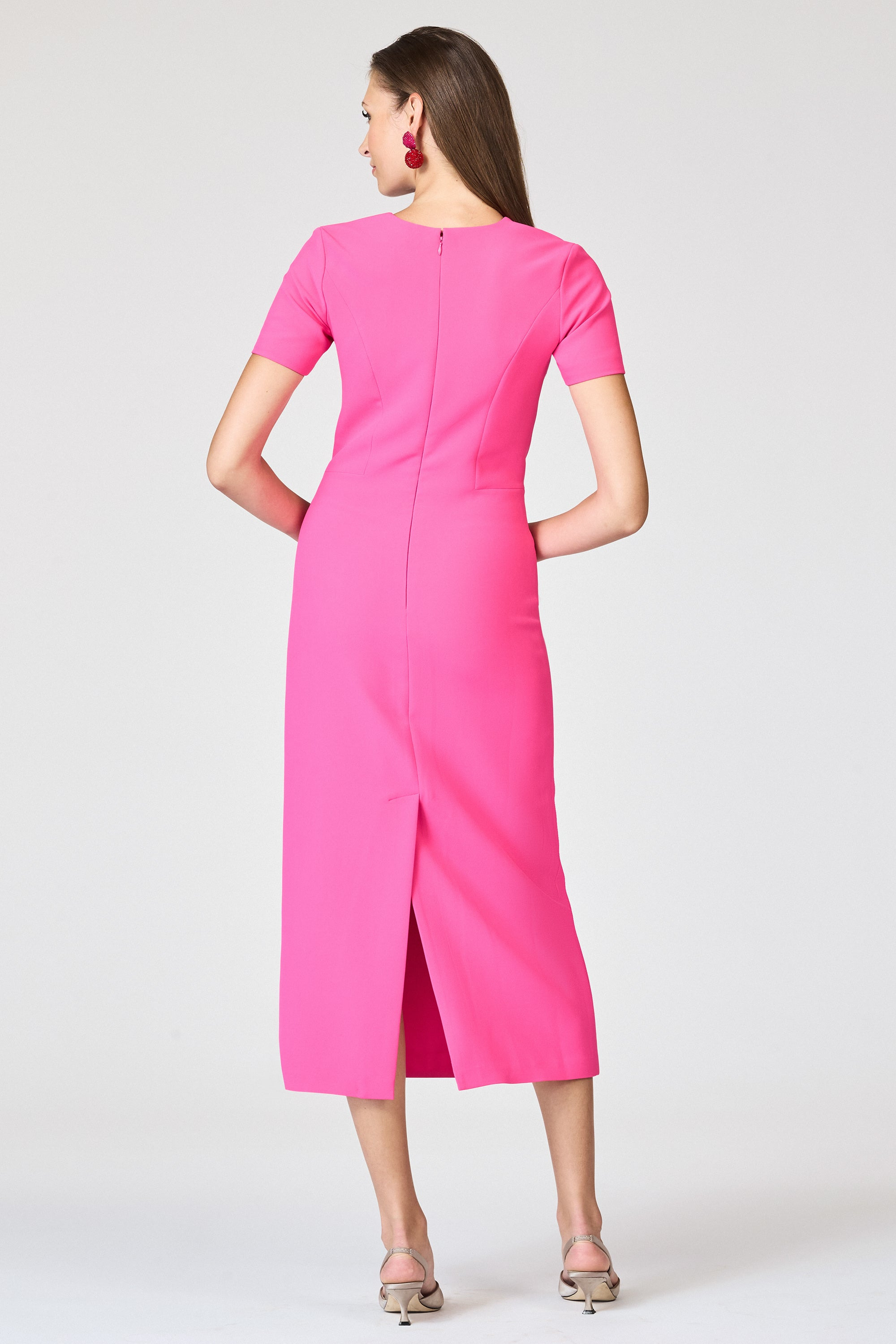 TAMARA DRESS - CERISE - 3