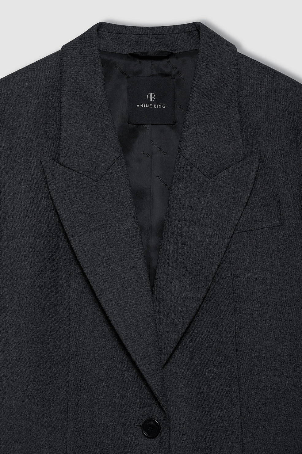Ross Single-Breasted Blazer - Dark Heather Grey - 4