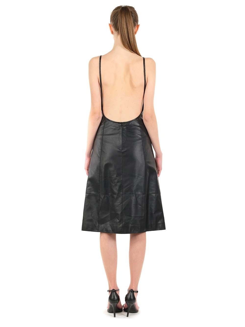 Dress In Nappa Dresses Black - 4