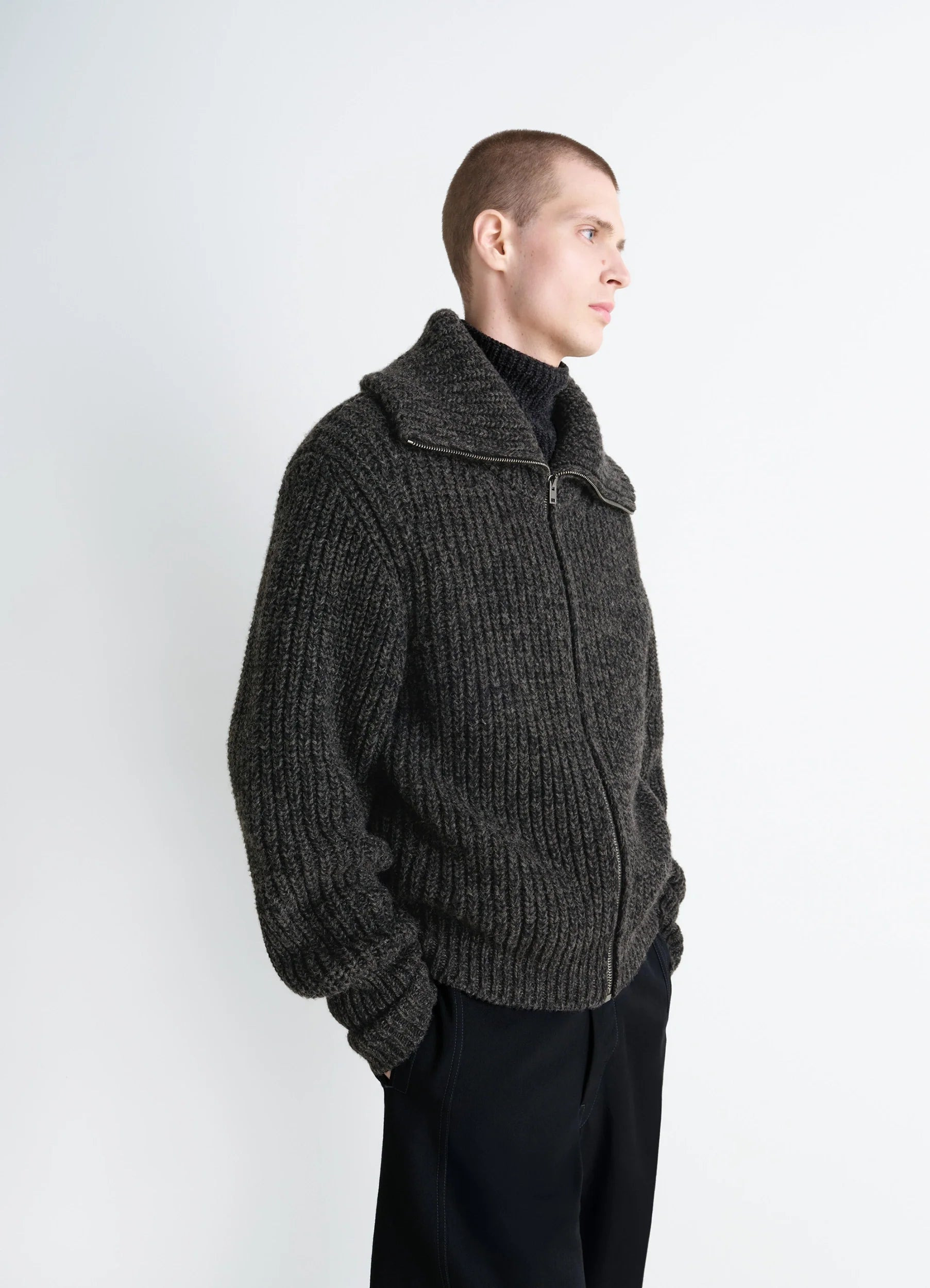ZIPPED CARDIGAN - 2