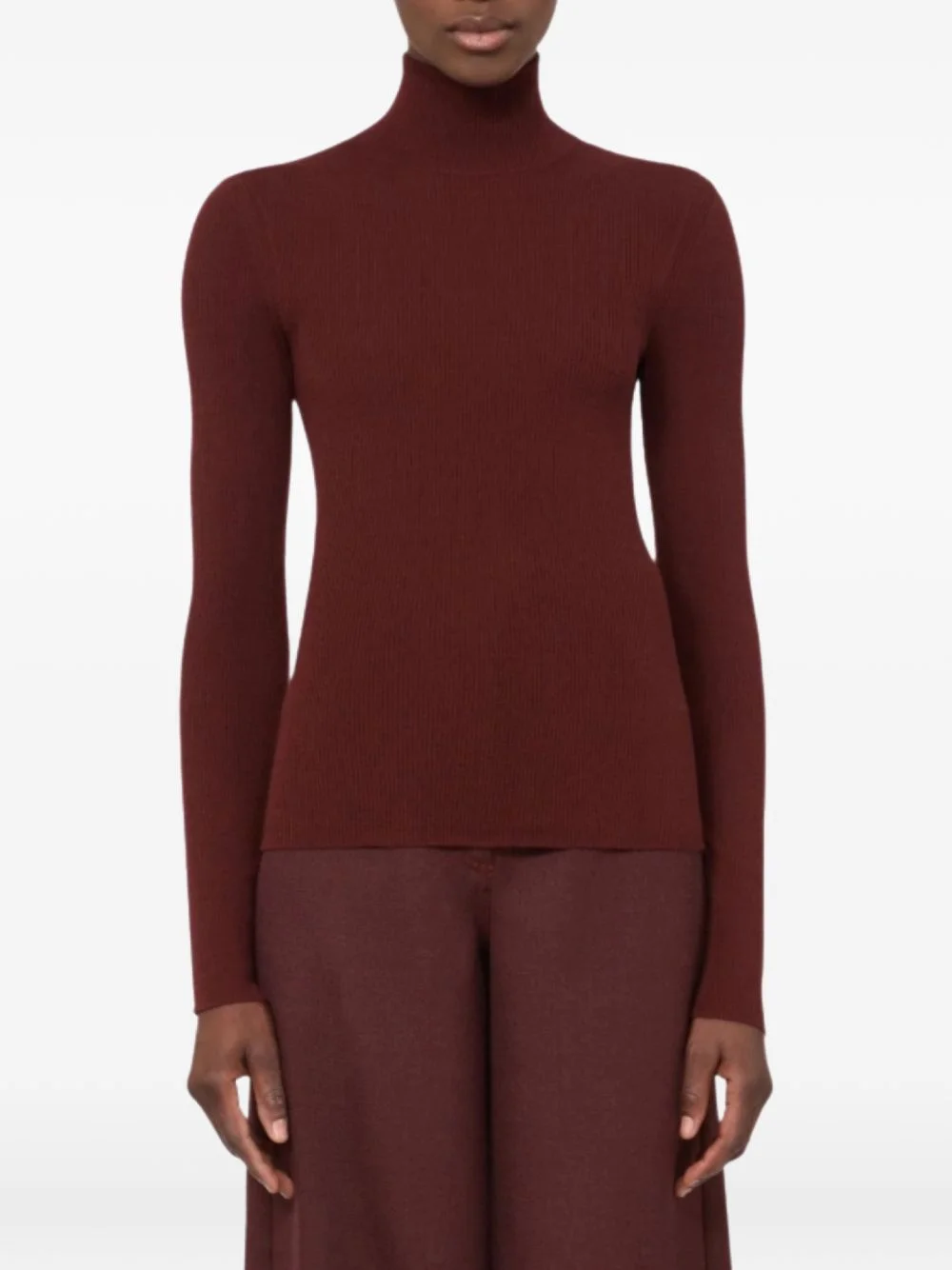 high-neck wool sweater - 1
