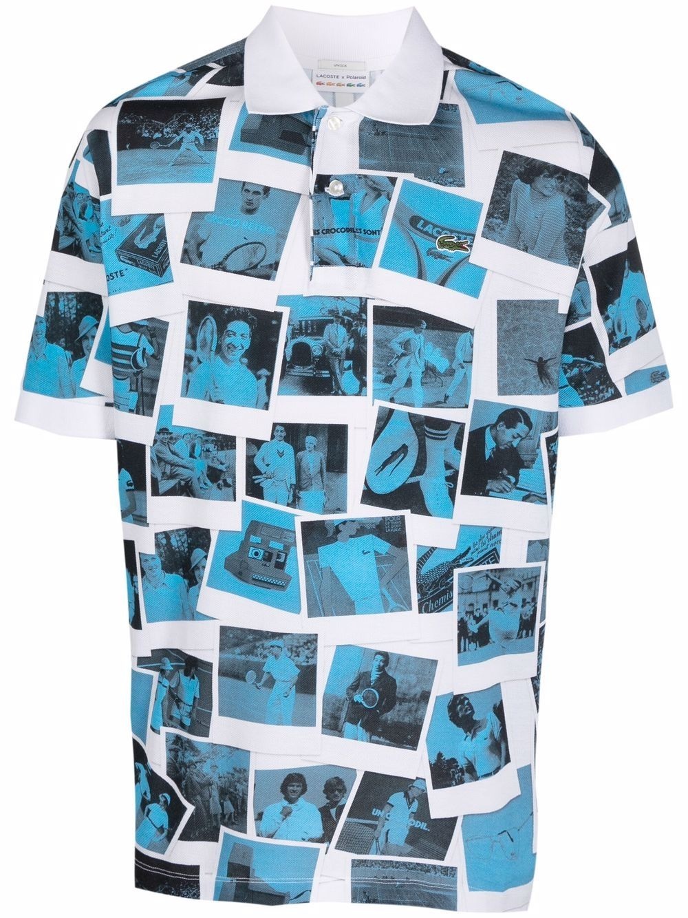 x Polaroïd photograph-print polo shirt - 1