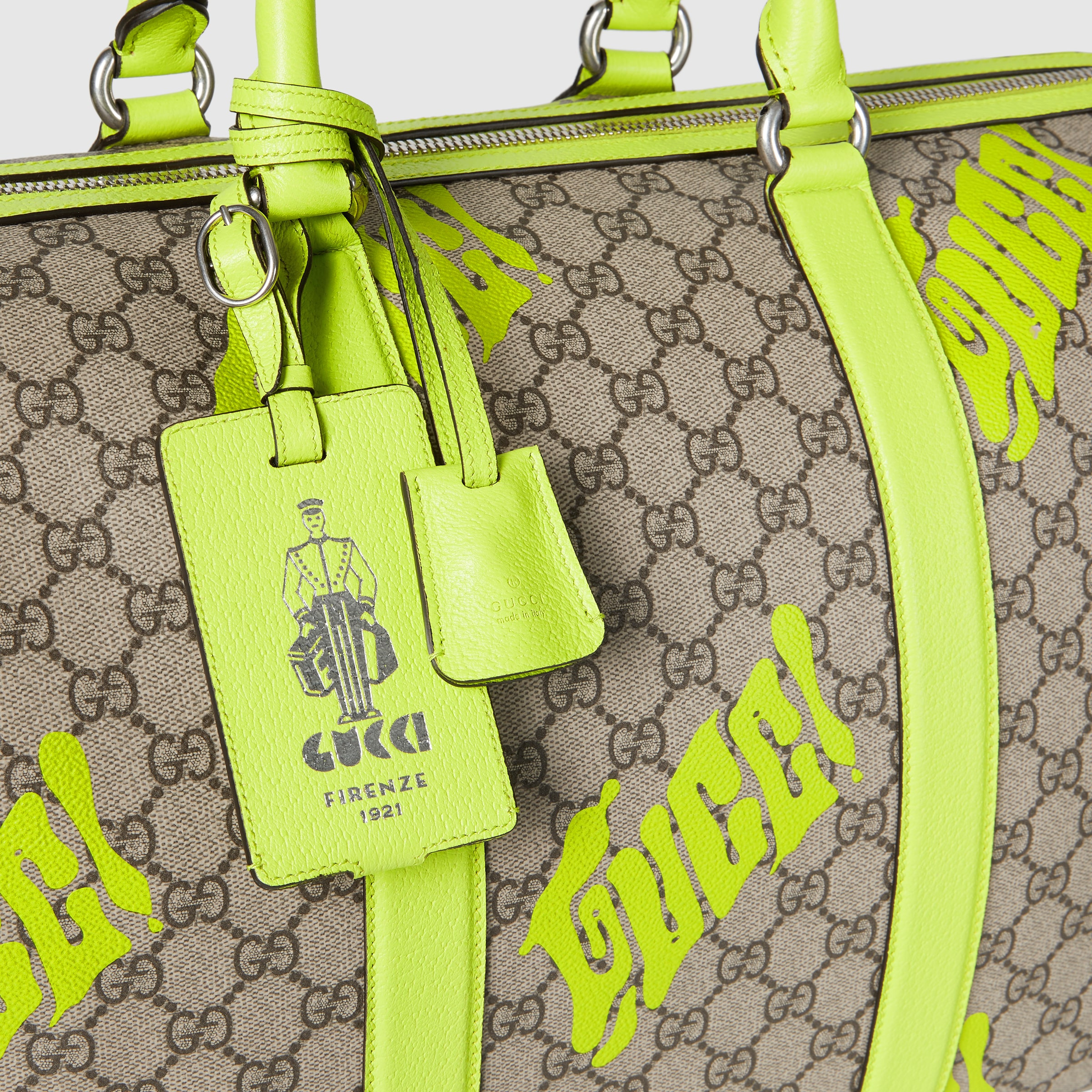 Medium duffle bag with print - 6