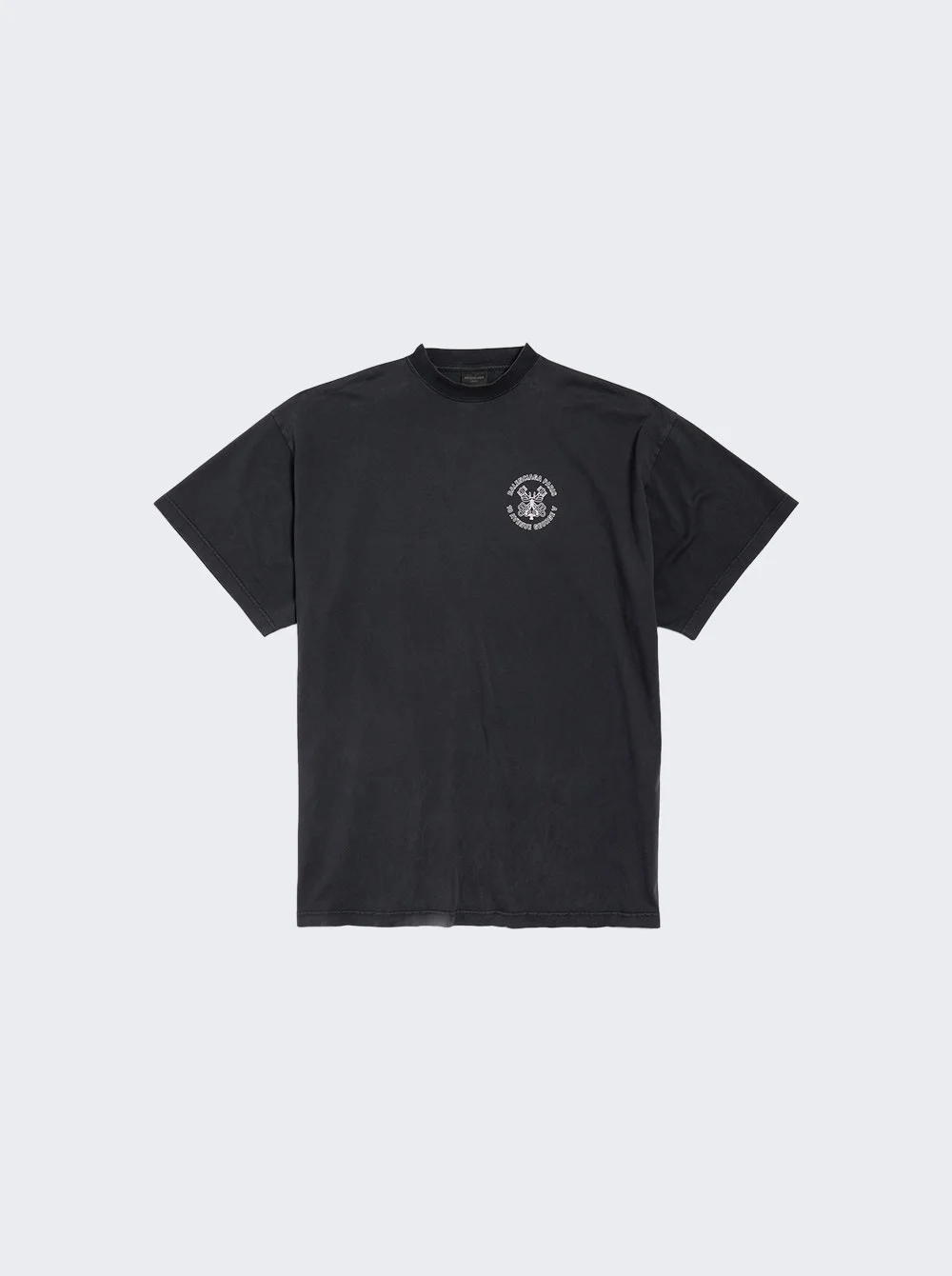 Oversized Tee Faded Washed Black - 1