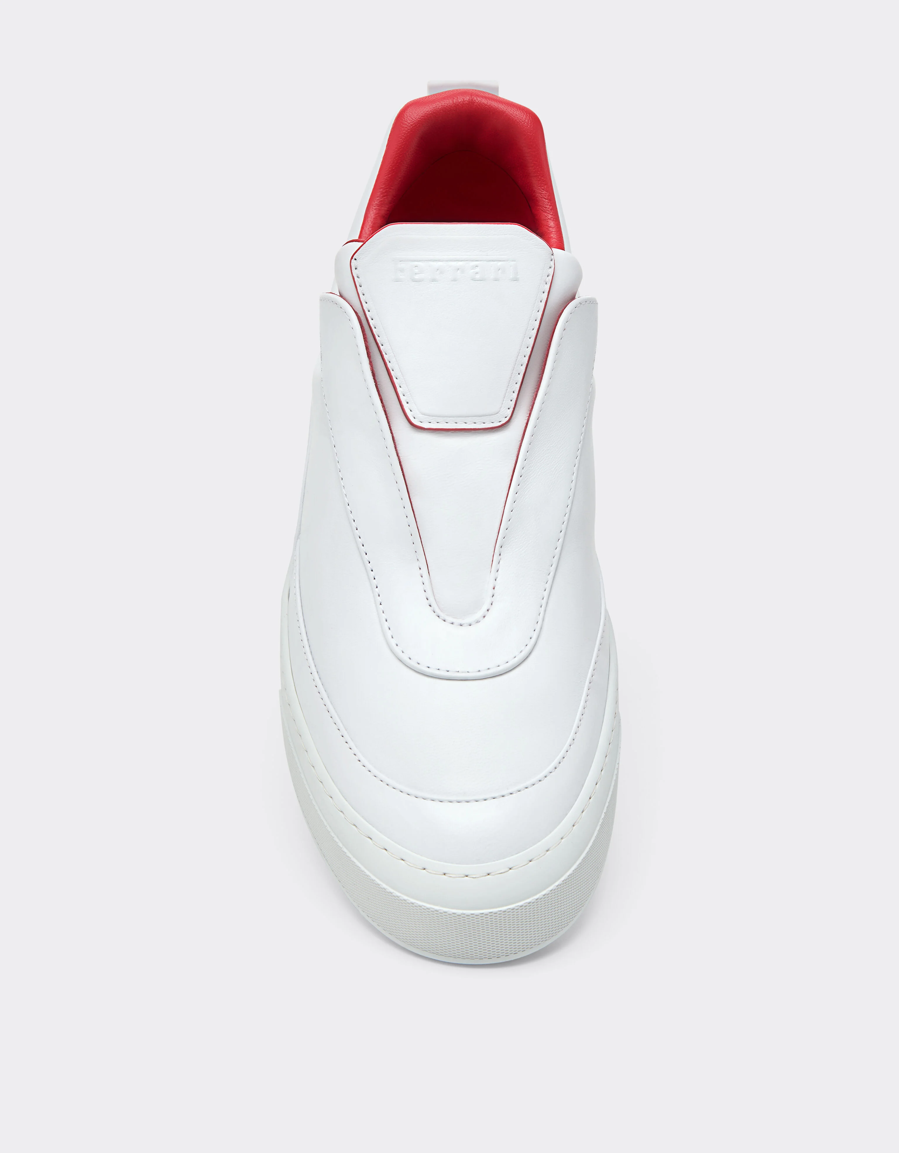 Nappa leather trainers with embossed logo - 1