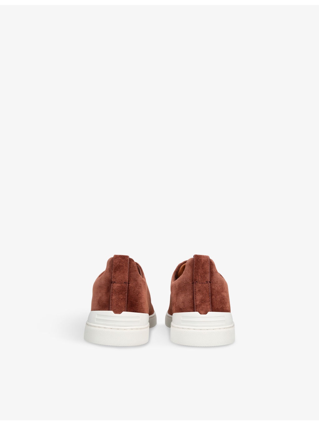 Triple-Stitch Suede Low-Top Trainers - 4