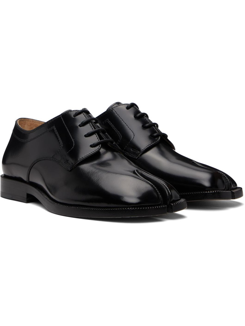 Black Tabi Lace-Up Derbys 4