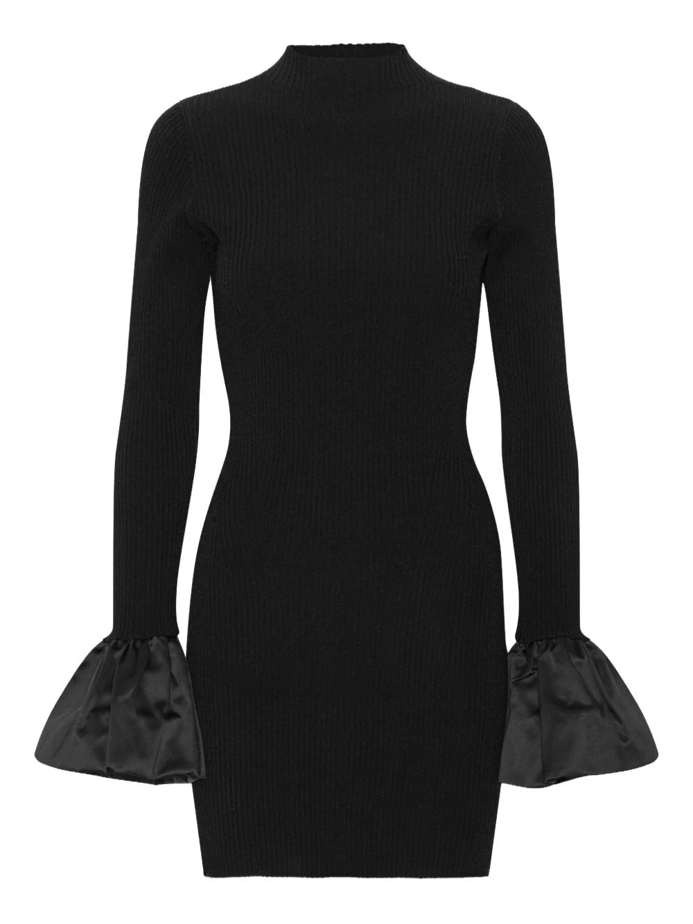 cutout knit mini dress - 1