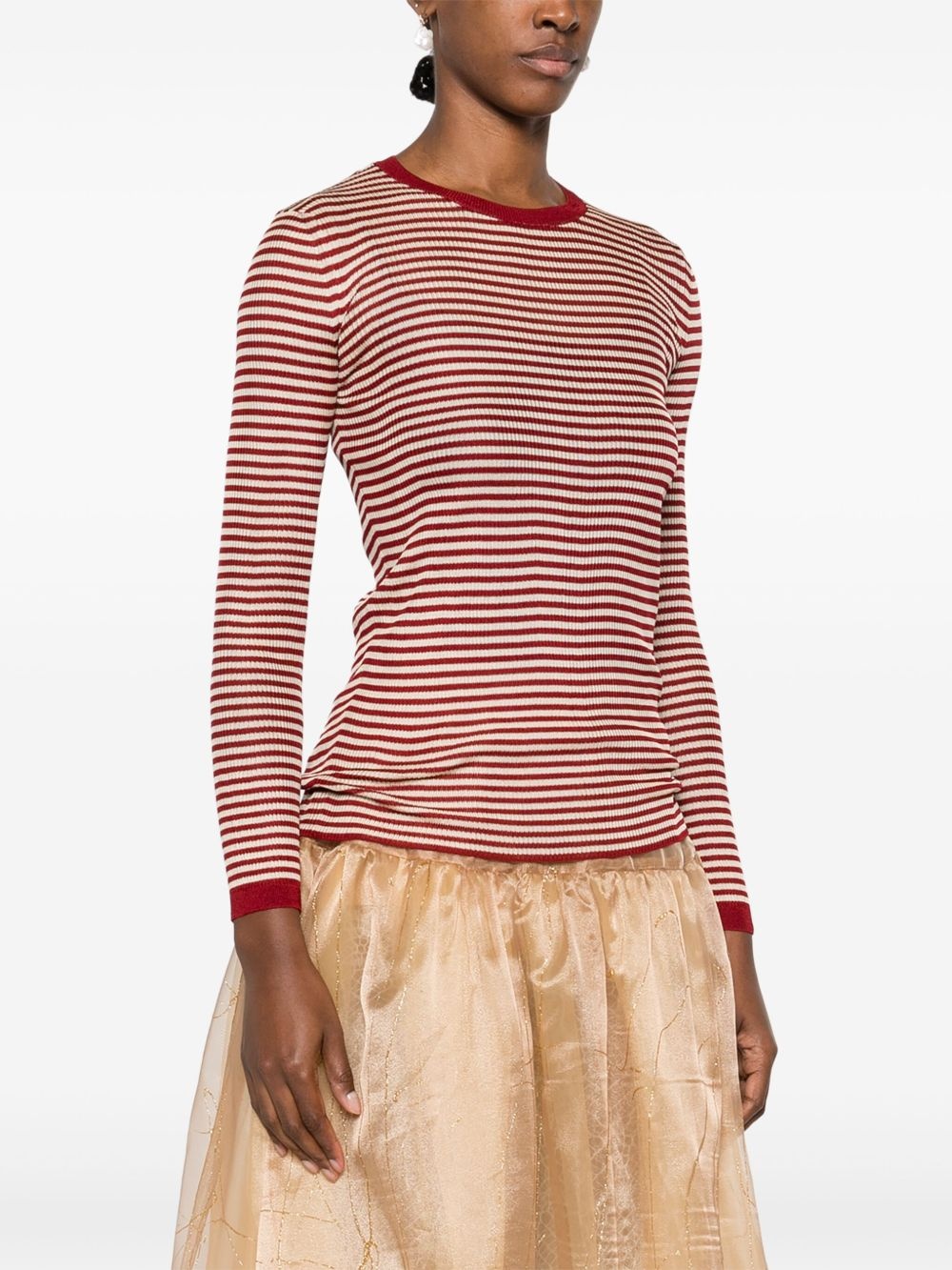 striped T-shirt - 3