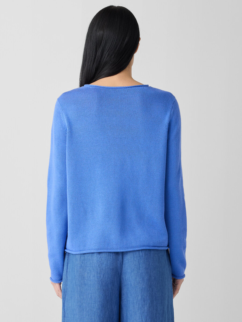 Peruvian Cotton Blend Jewel Neck Top 4