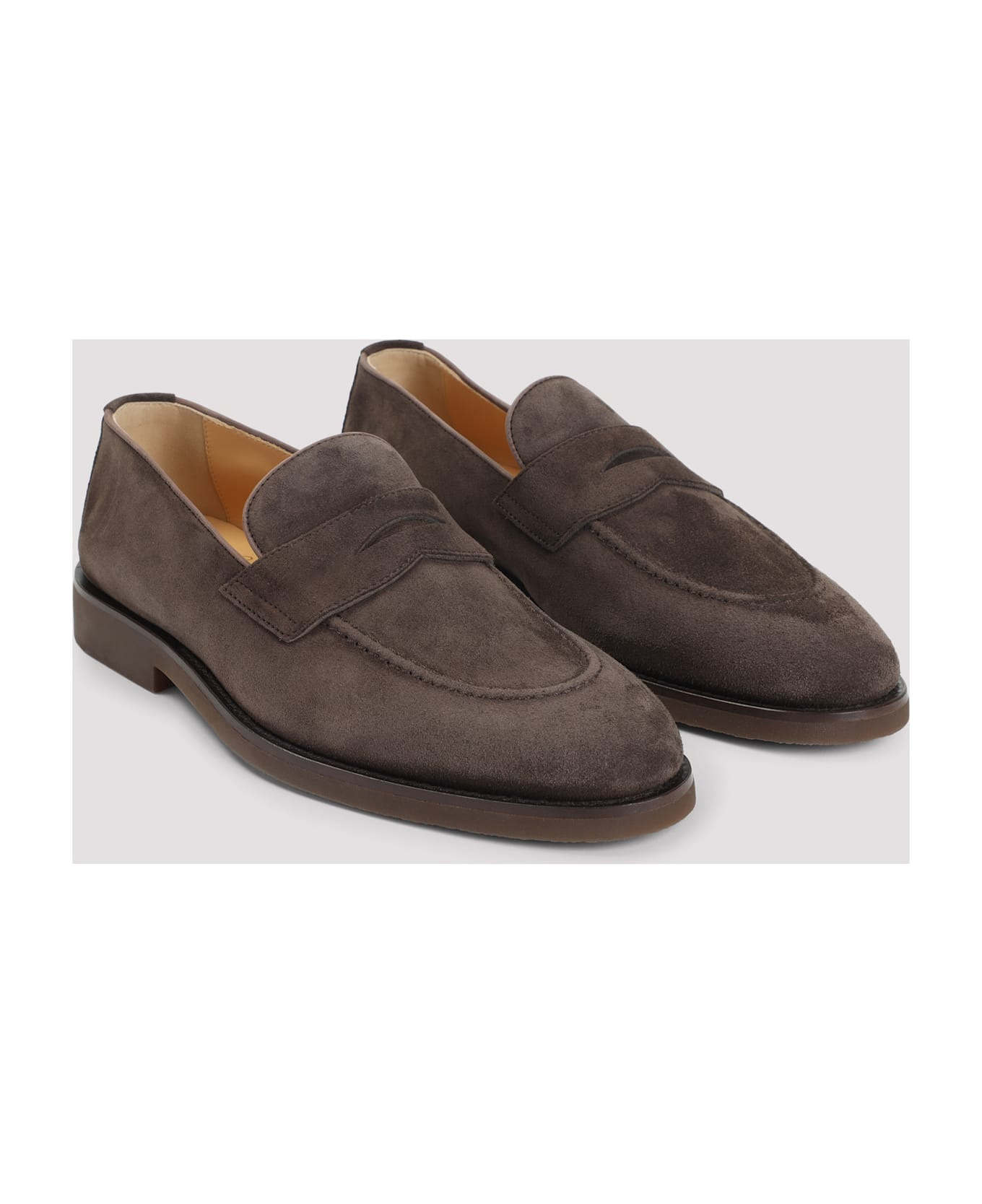Suede Leather Loafers - 5