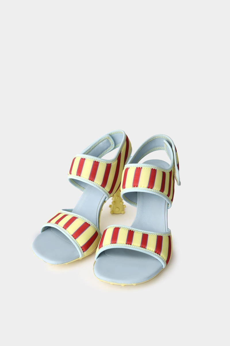 MILLECHIODI SANDALS / yellow & red 3