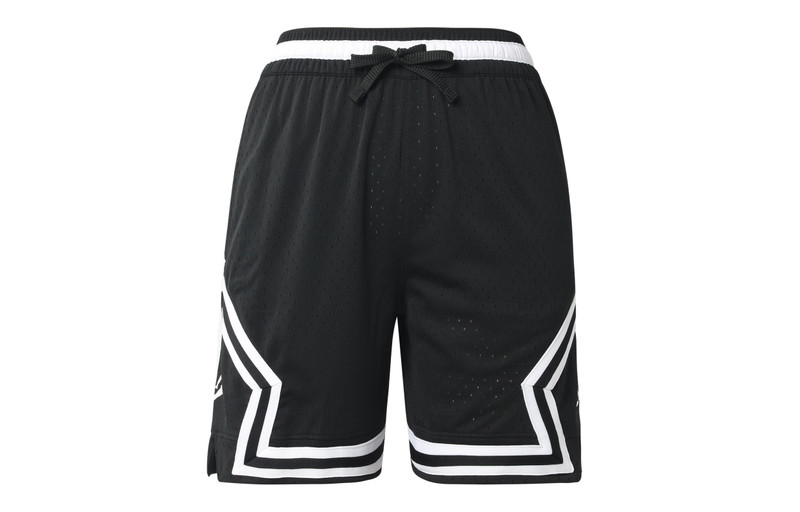 Jordan Men's Air Jordan Sport Dri-fit Stripe Casual Breathable Basketball Sports Shorts Black DH9076-010 outlook