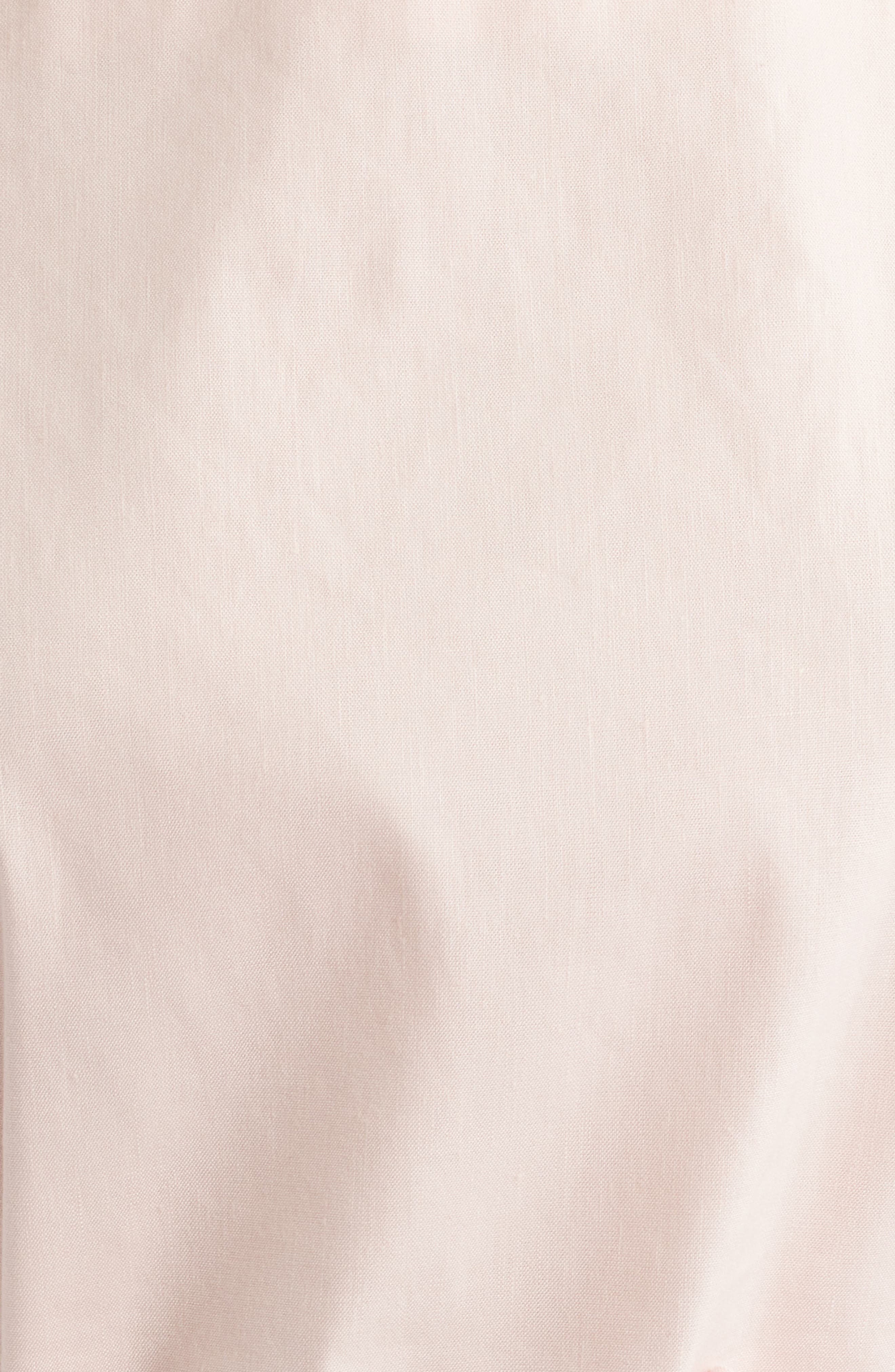 rag & bone Holland Tie Waist Linen Blend Tunic Top in Rose at Nordstrom - 6