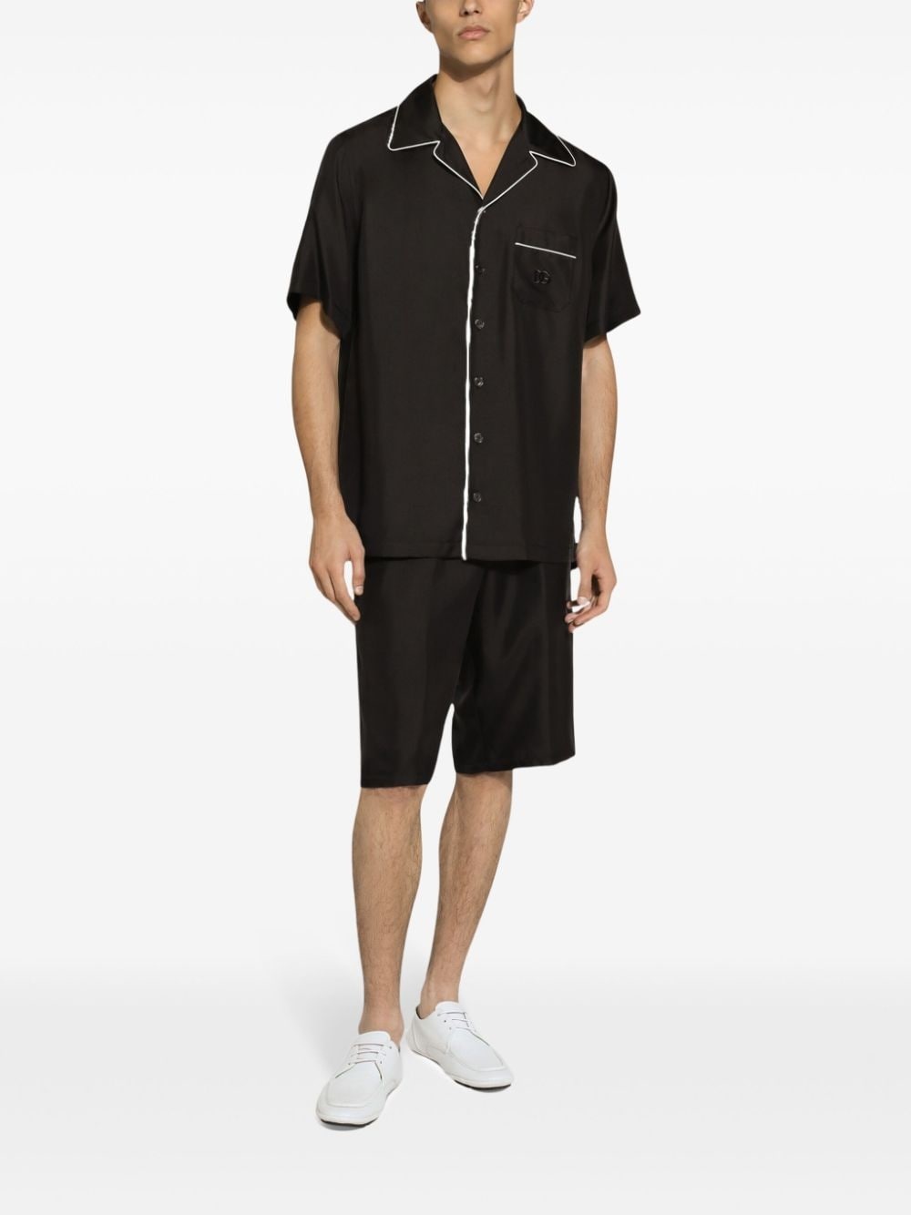 silk bermuda shorts - 3