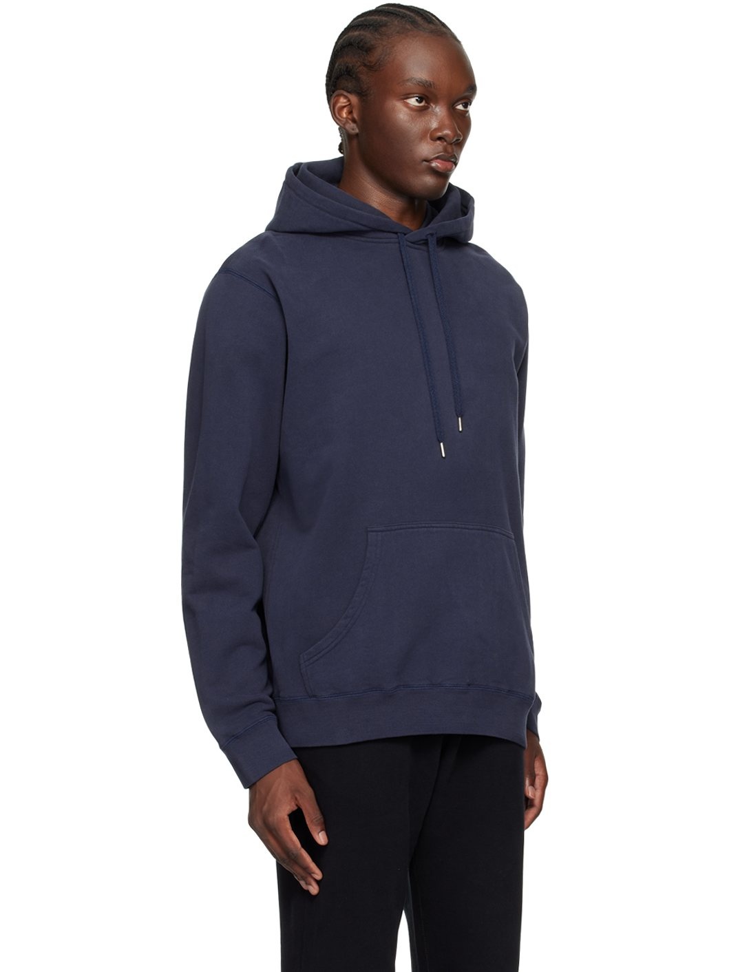 Navy Loopback Hoodie - 2