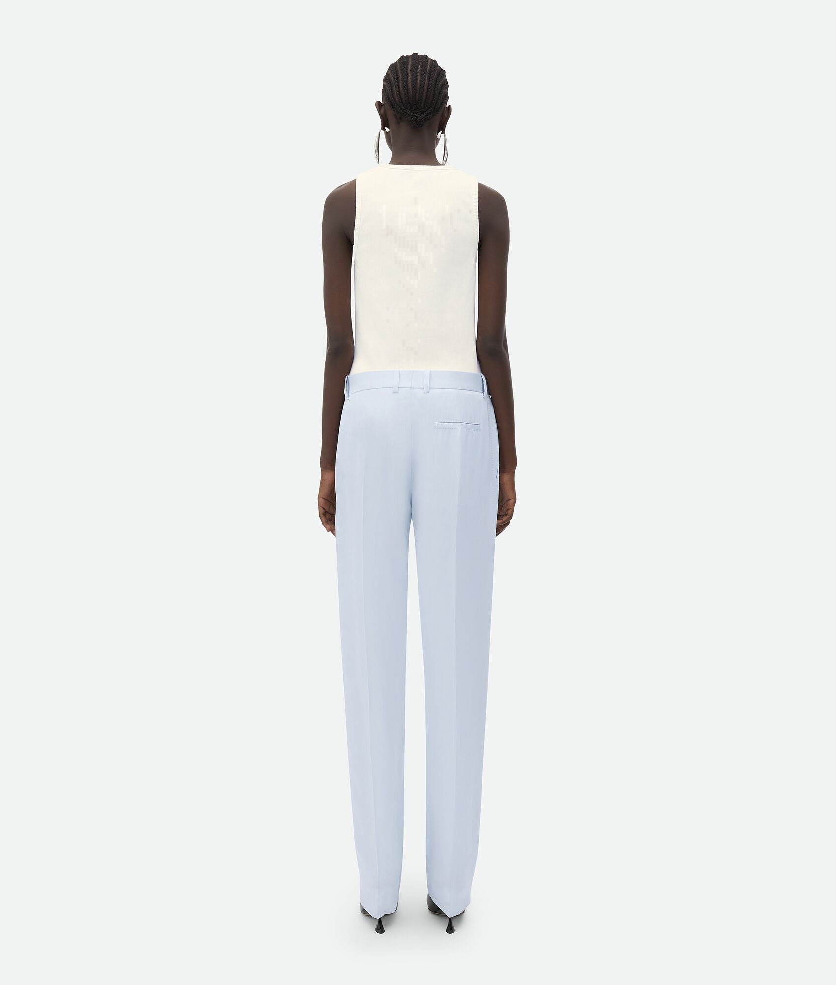 Viscose Twill Straight Pants - 3