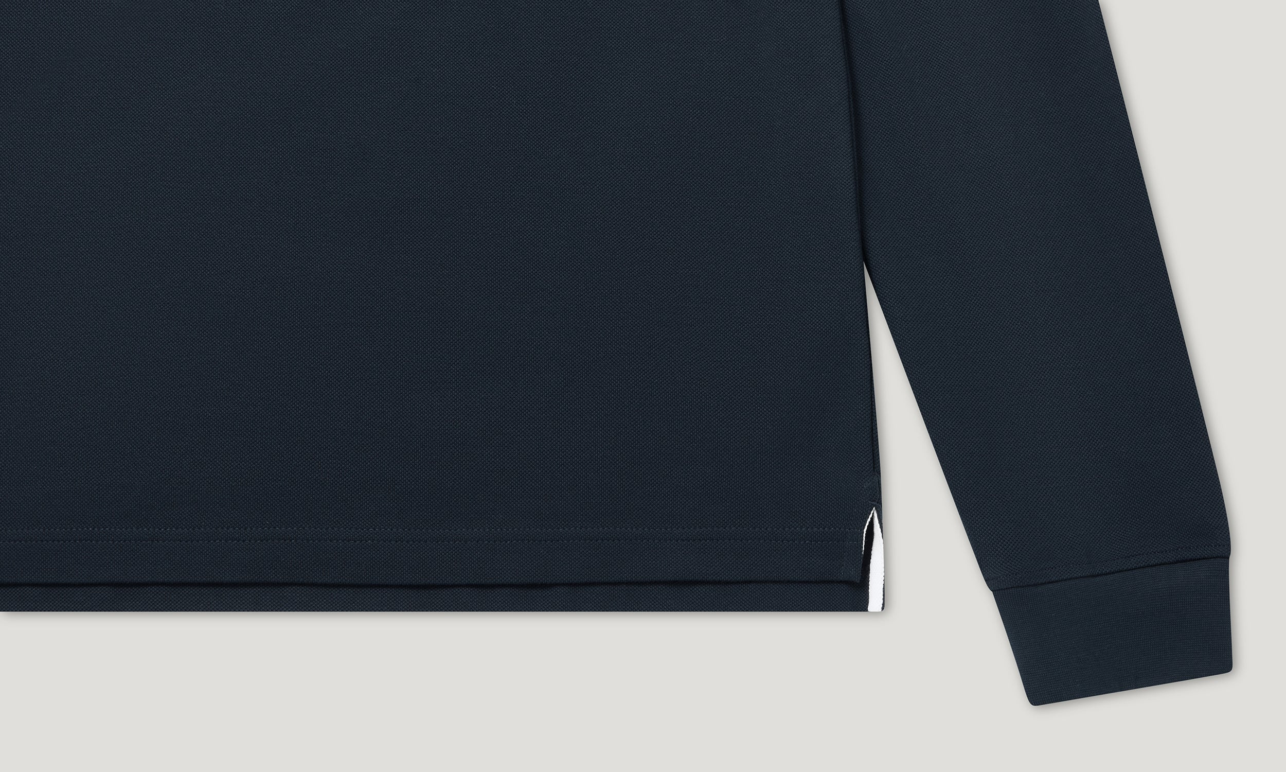 TIPPED LONG SLEEVED POLO - 3