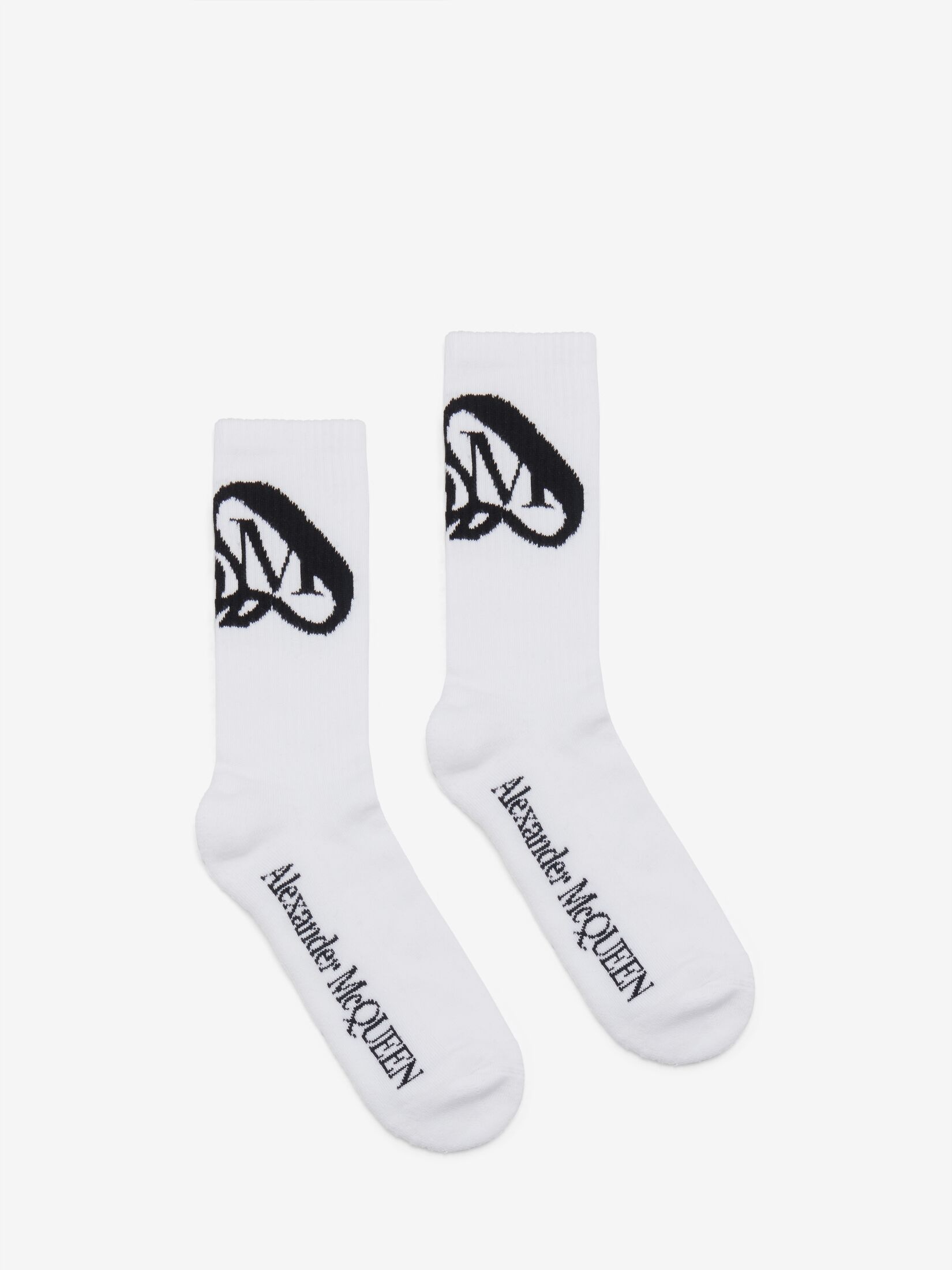 Men's Seal Logo Socks in Ivory/black - 1