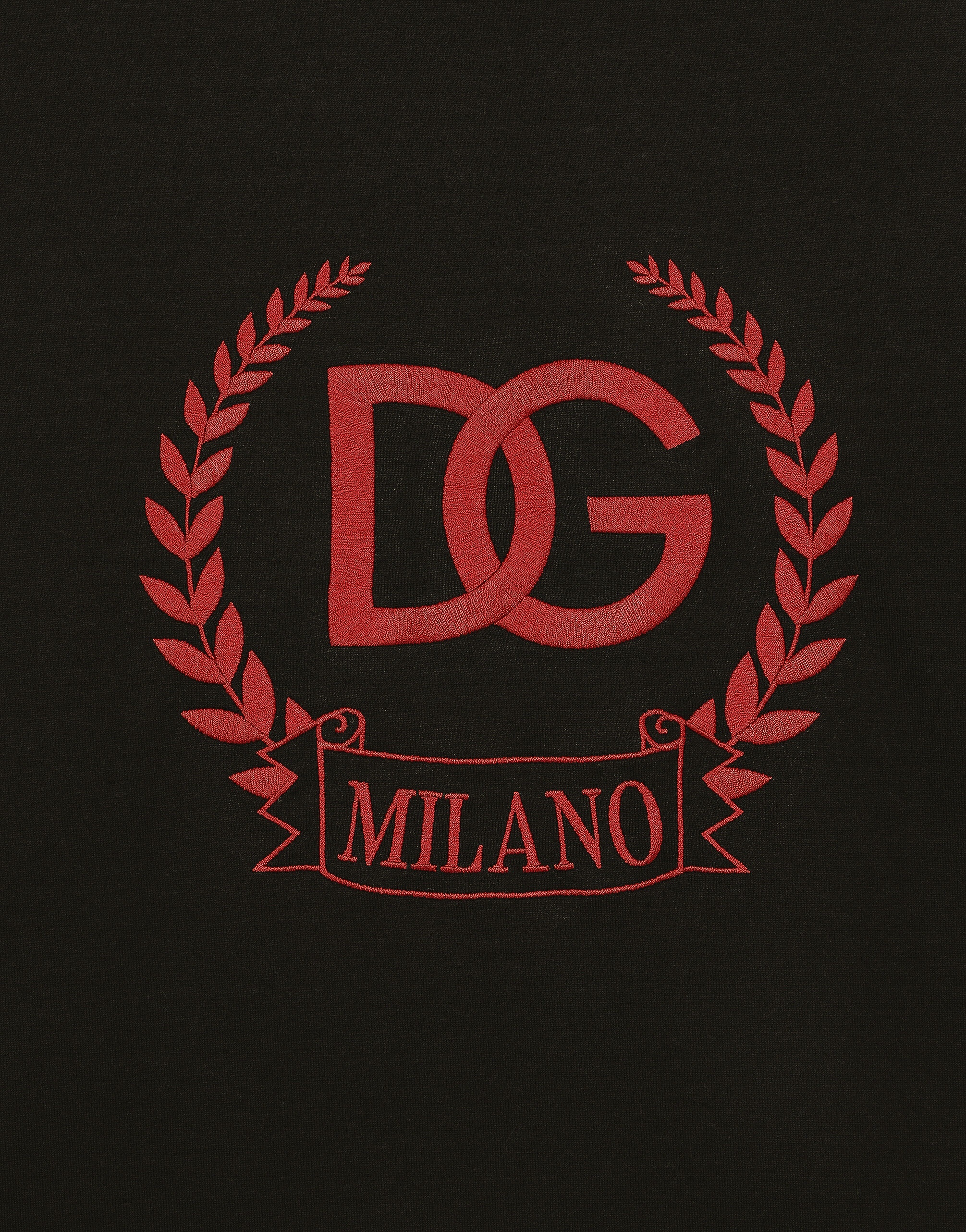 Cotton T-shirt with DG Milano logo embroidery - 4