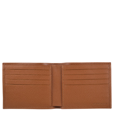 Longchamp Le Foulonné Wallet Caramel - Leather outlook