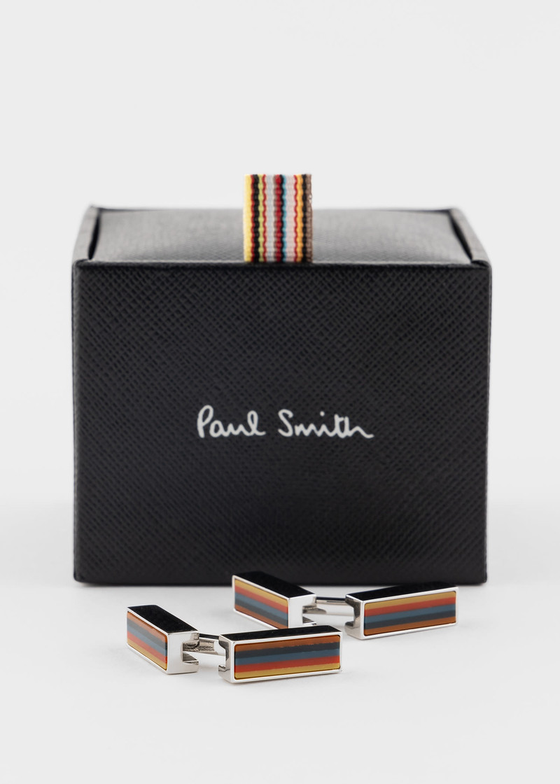 Paul Smith 'Artist Stripe' Flip Cufflinks outlook