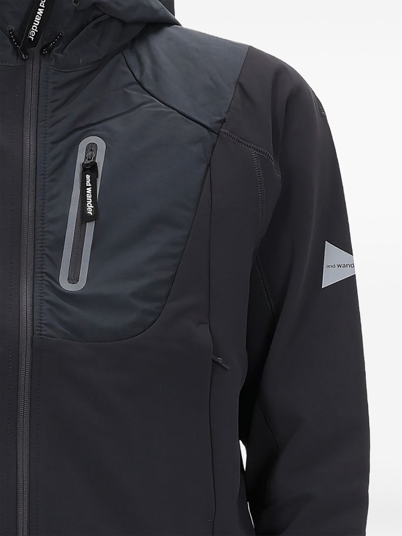 and Wander zip-up hooded jacket outlook