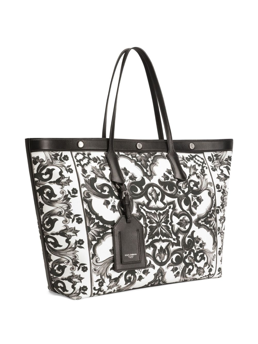 Majolica-print tote bag - 4