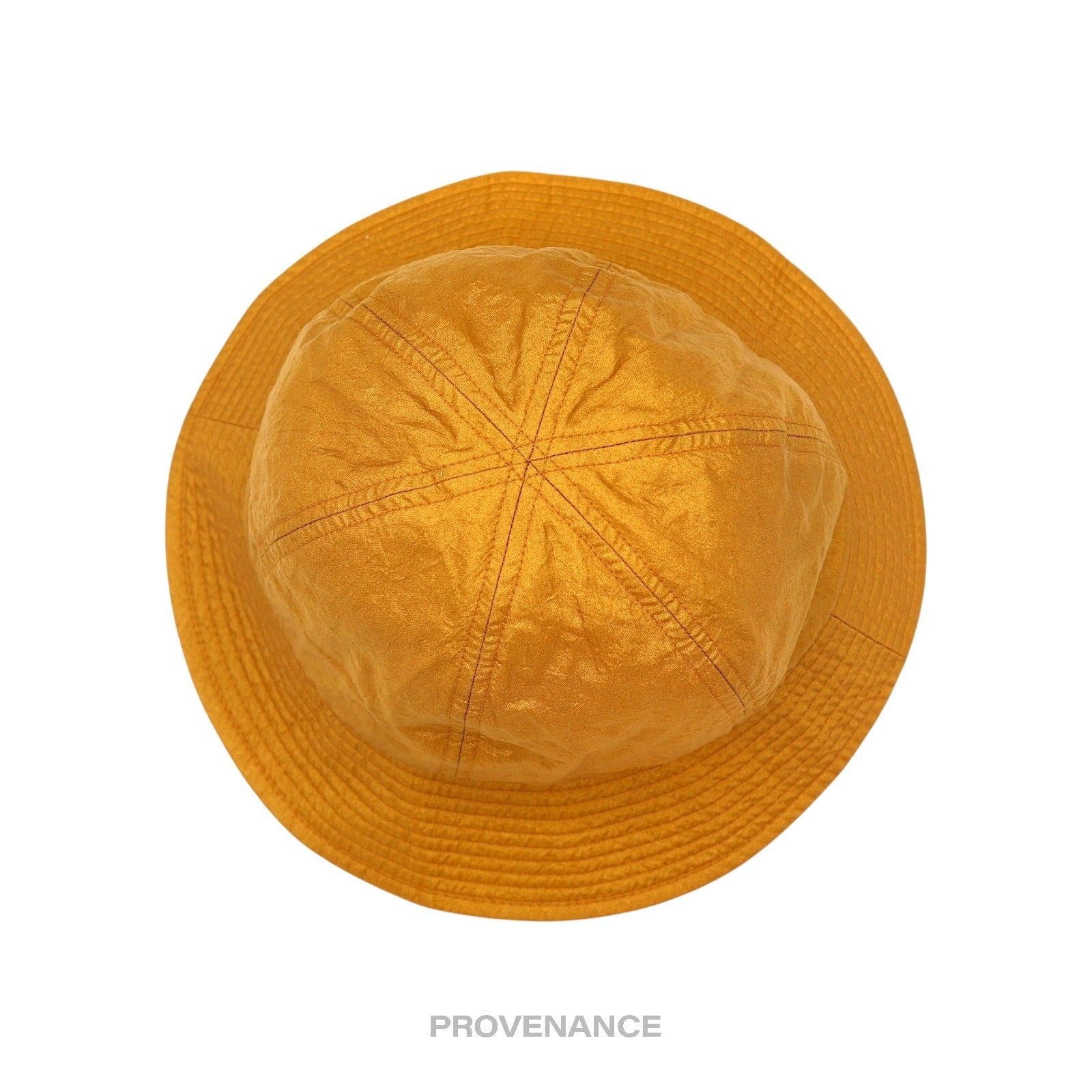 Balenciaga BB Logo Embroidered Bucket Hat - Golden Ochre - 3