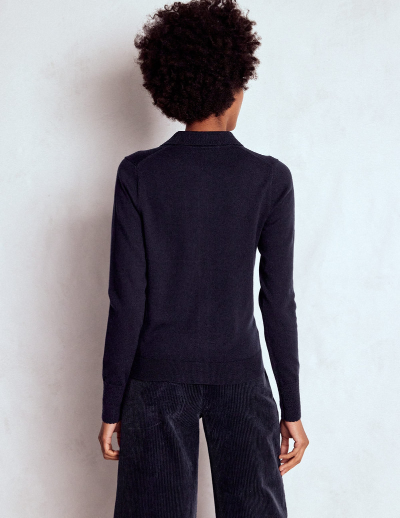 Briony Stitch Cardigan-Navy 4