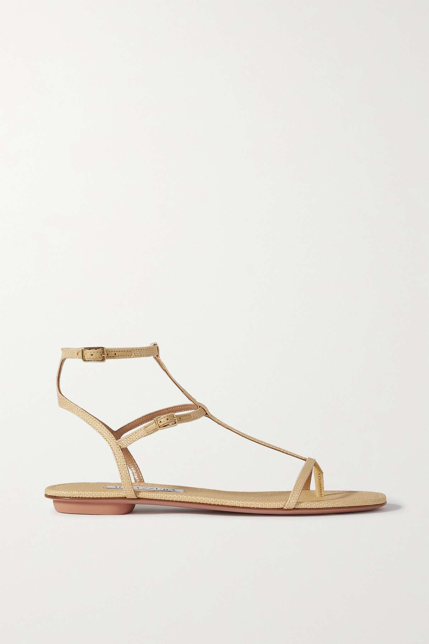 Ponza croc-effect leather sandals - 1