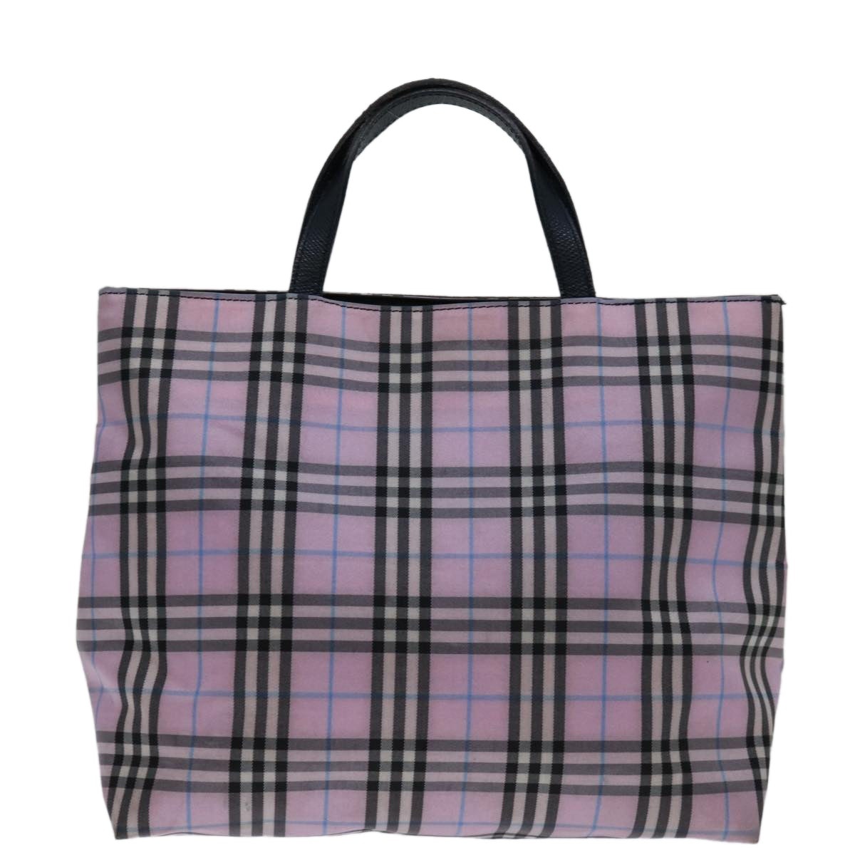 Burberry Nova Check Hand Bag Nylon Pink - 2