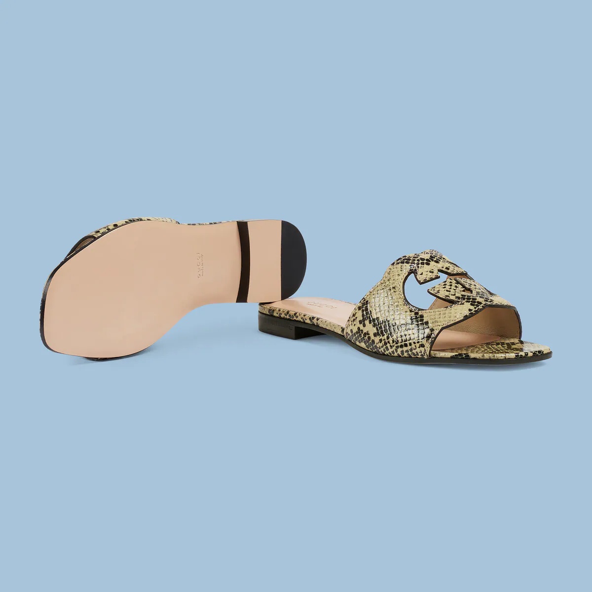 Women's Interlocking G cut-out slide sandal - 6