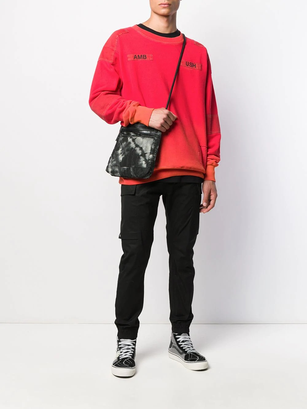 stitched logo sweatshirt - 2