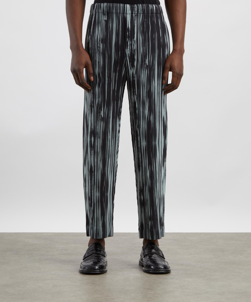 ISSEY MIYAKE BRUSHSTROKE STRIPE Pleated Trousers outlook