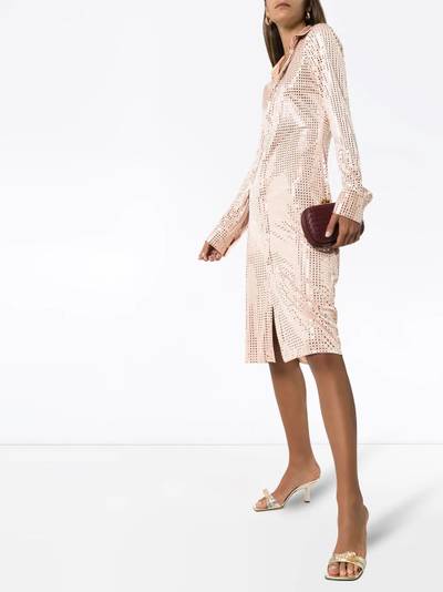 Bottega Veneta sequinned shirt dress outlook