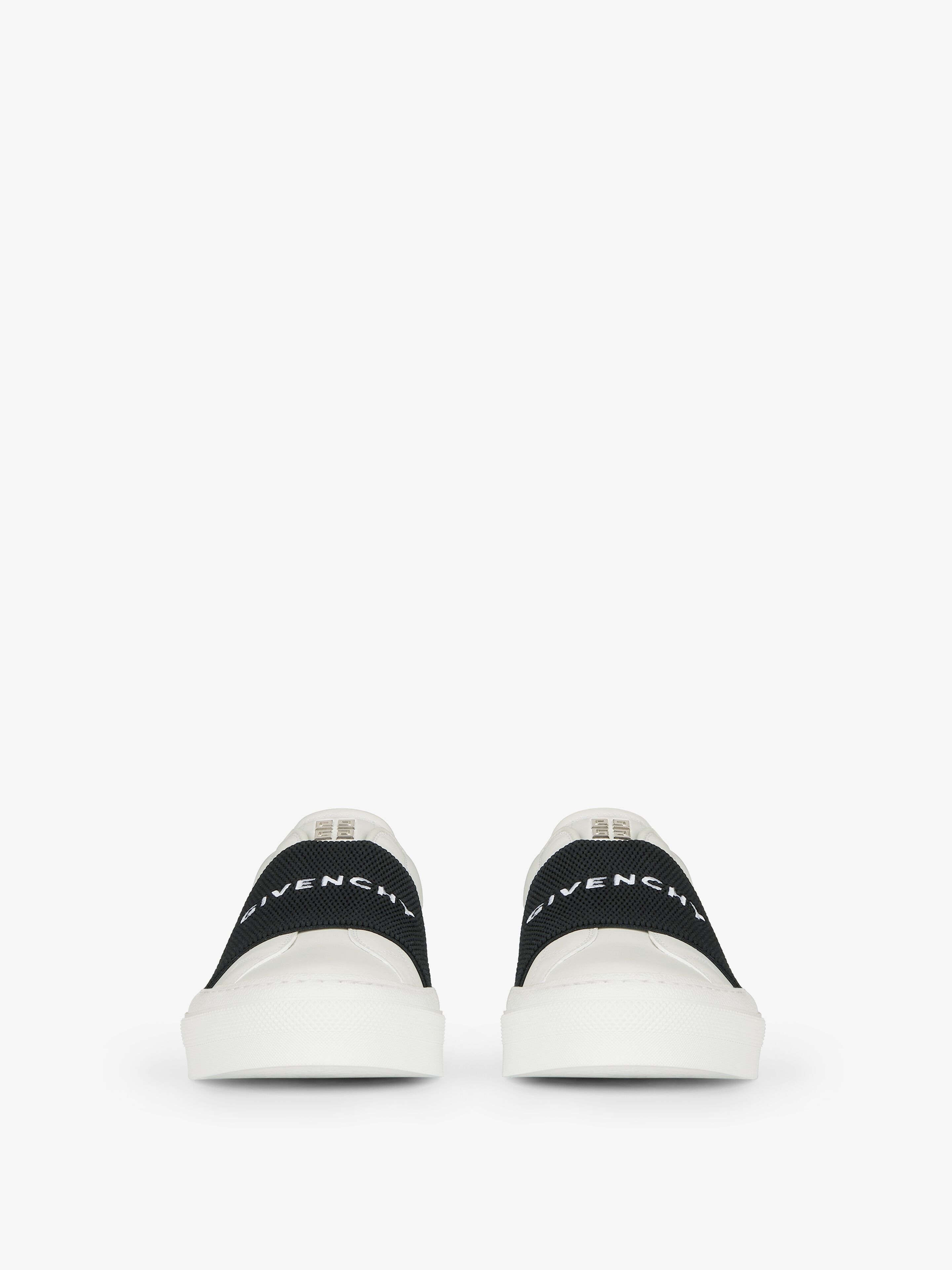 CITY SPORT SNEAKERS IN LEATHER WITH GIVENCHY STRAP - 2