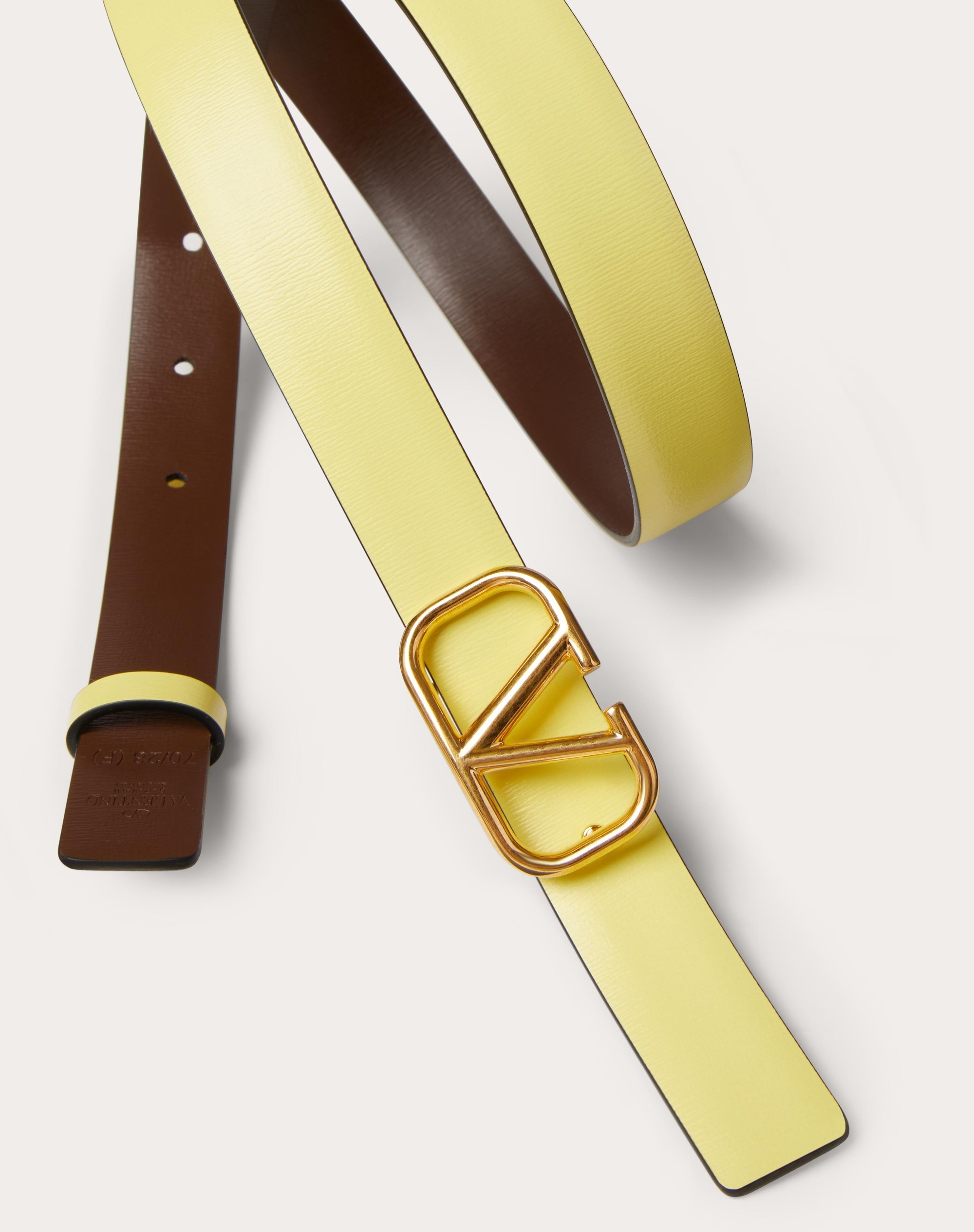 REVERSIBLE VLOGO SIGNATURE BELT IN GLOSSY CALFSKIN 20 MM - 2