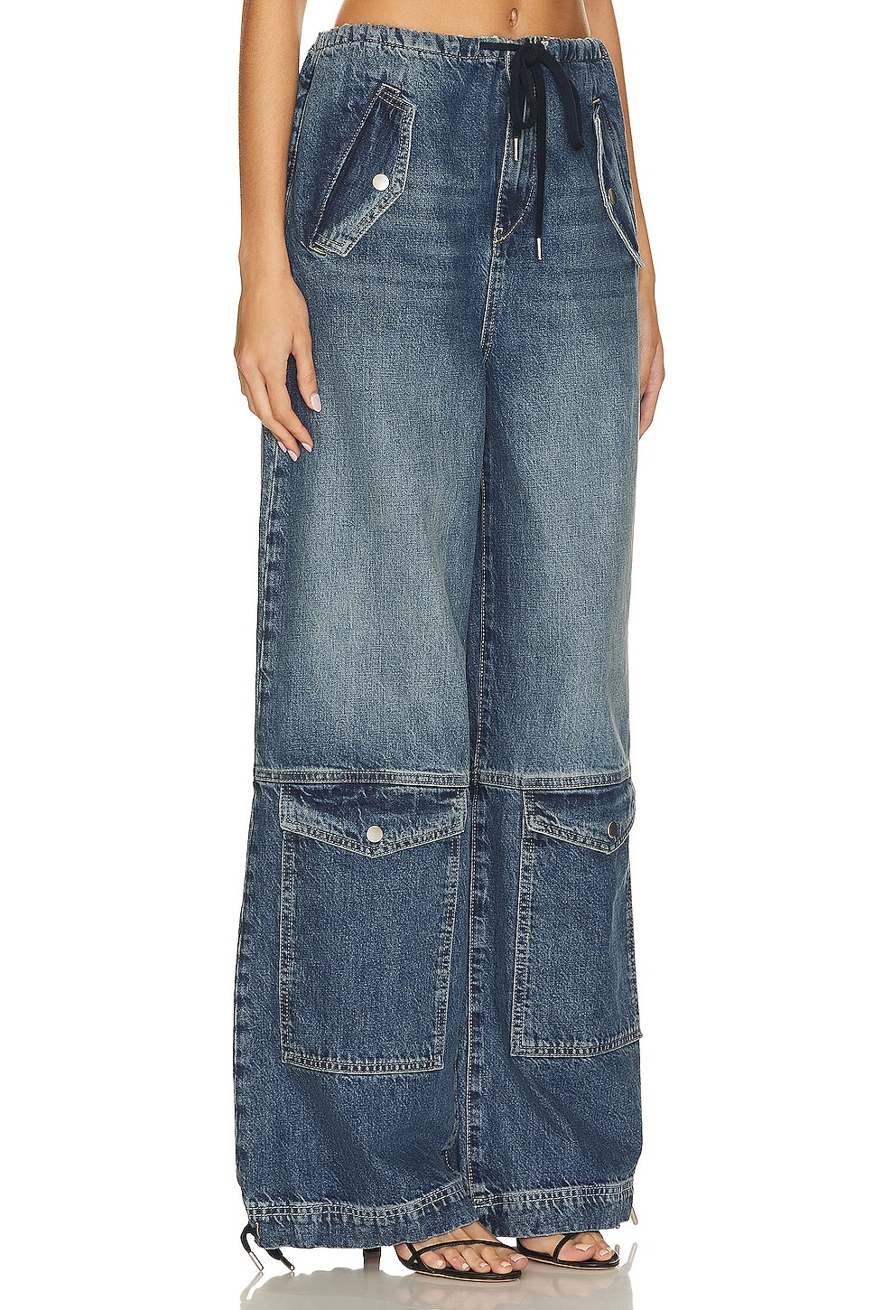 Alix Wide Leg Drawstring Cargo - 3