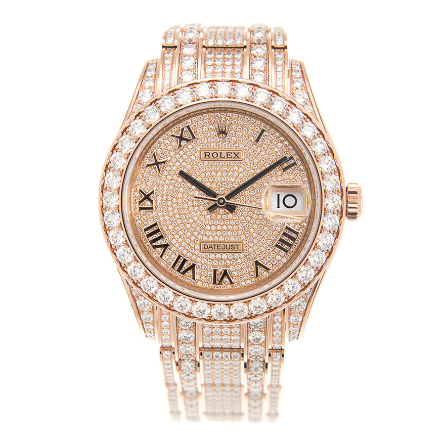 Rolex Pearlmaster 39 Men's 18kt Everose Gold Pearlmaster Diamond Pave Watch 86405PAVEPM - 2