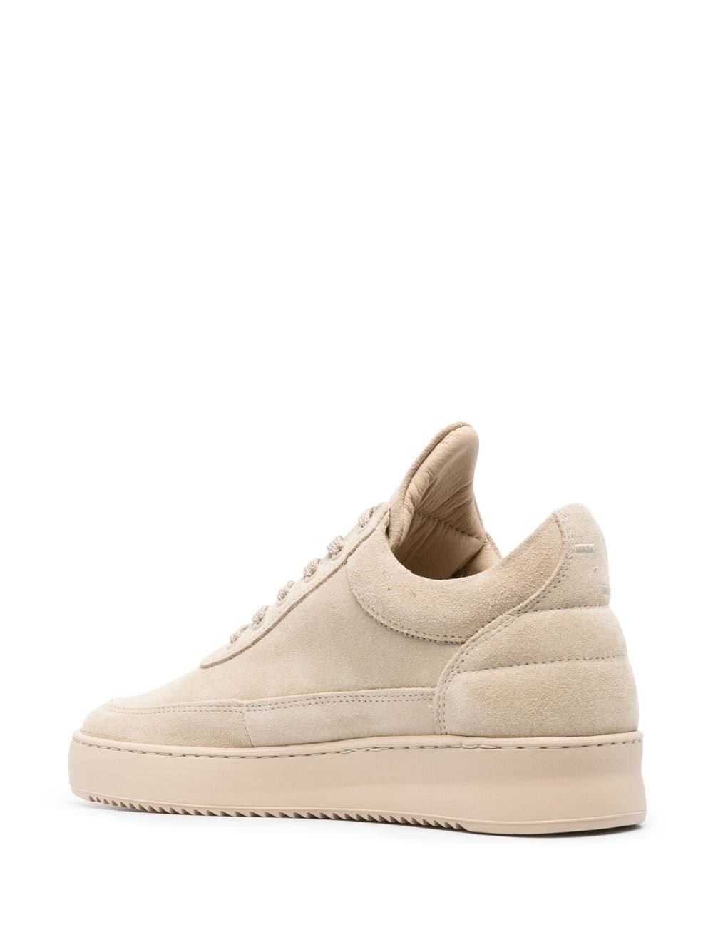 embroidered-logo suede sneakers - 3